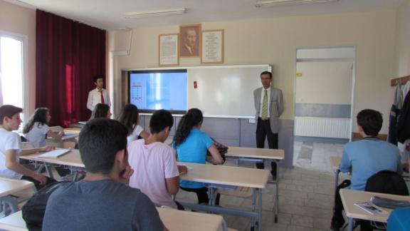 Milli Eğitim Bakanlığı Örgün ve Yaygın Eğitimi Destekleme ve Yetiştirme Kursları Kapsamında İlçe Milli Eğitim Müdürümüzün Okul Ziyareti